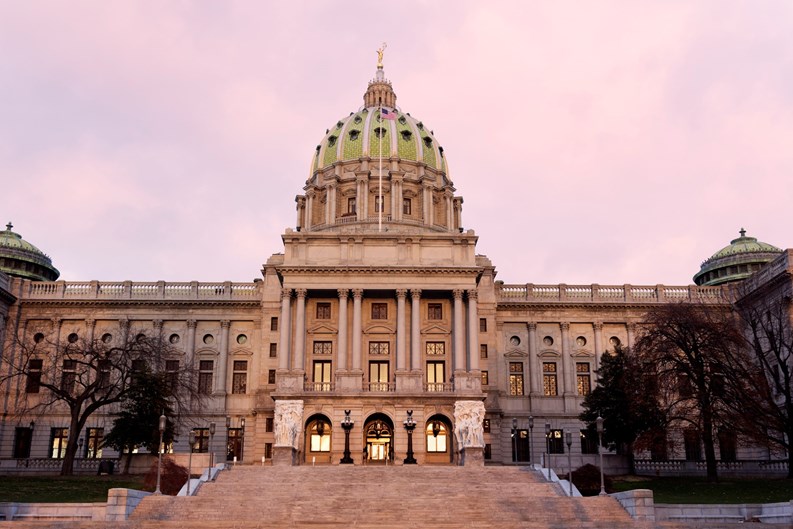 Harrisburg, Pennsylvania -  State Capitol Building.